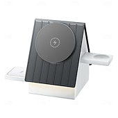 お買い得  ワイヤレス充電器-ワイヤレスチャージャー ワイヤレス充電パッド ワイヤレス充電スタンド 折りたたみ式充電ステーション MagSafe ユニバーサル 磁石バックル 用途 携帯電話 Apple Watch Series 4 AppleWatchシリーズSE / 6/5/4/3/2/1 Apple Watch Series 3