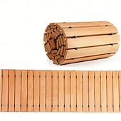 お買い得  ホーム用品-木製ガーデンパスウェイ1個 - 8フィート、滑り止め、手作り、屋外パティオ、庭園、庭、ビーチの遊歩道、結婚式用の装飾的な歩道。 &amp;パーティー、クリスマス、感謝祭、バレンタインデー