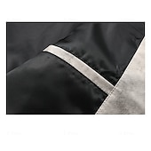 billiga Avslappnade jackor-Herr Jacka Vardaglig jacka Utomhus Semester Varm Dragkedja Ficka Höst Vinter Slät Mode Streetwear Kinakrage Normal Svart Rosa Beige Kaffe Jacka