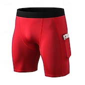 رخيصةأون شورت جري-رجالي شورت للجري تجريب السراويل مع جيوب خصر عالي قيعان ملابس الرياضة الجمنازيوم اكتشف - حل سريع جاف متنفس الصالة الرياضية كرة السلة رياضية ملاءمة ضيقة ملابس رياضية ألبسة رياضية لون سادة أسود أبيض أحمر
