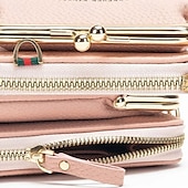 economico Organizzazione spazi-Portafoglio a tracolla da donna con porta cellulare, elegante mini borsa a tracolla ricamata, borsa da donna multifunzionale, piccola borsa a tracolla alla moda casual per l&#039;uso quotidiano
