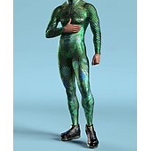 abordables Impresión-Trajes Zentai estampados Traje de cosplay Body Estampado Disfraz de carnaval Traje de Cuerpo Completo Hombre Mujer Disfraz Sexy Víspera de Todos los Santos Traje para Rendimiento Fiesta Mascarada