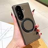 economico Cover Samsung-telefono Custodia Per Samsung Galaxy Piegatura a Z 7 Z Fold 6 Z Fold 5 Z Fold 4 Copertura Posteriore Cavalletto Resistente agli urti Retrò TPU Pelle PU