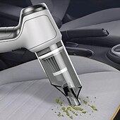 abordables Limpiando suministros-Mini aspiradora inalámbrica de mano 3 en 1, soplador de aspiradora de coche de alta succión, pequeño removedor de polvo inalámbrico portátil para limpieza interior de automóviles y uso doméstico