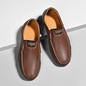 halpa Miesten loaferit ja nauhattomat kengät-Miesten ruskeat slip-on-mokkasiinit ajokengät – joustavat ja rennot loaferit viikonloppumatkoille, työmatkoille ja kesäretkille