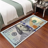 abordables Tapis et carpettes-tapis créatif en forme de dollar, tapis de sol au design monétaire pour la cuisine, la chambre, la table de chevet, l'entrée et la décoration de la maison
