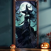 abordables Halloween Door Covers-Halloween Door Covers Door Tapestry Door Curtain Decoration Backdrop Door Banner for Front Door Farmhouse Holiday Party Indoor Outdoor Decor Supplies