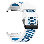 halpa Samsungin kellon rannekkeet-Kellon ranneke varten Samsung Galaxy Katso Ultra Ruostumaton teräs Silikoni Korvaus Hihna Kaksisävyinen Säädettävä Ruostumattomasta teräksestä valmistettu solki Urheiluhihna Ranneke