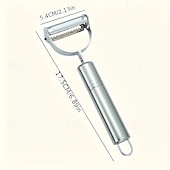 رخيصةأون أدوات وأجهزة المطبخ-مقشرة خضراوات من الفولاذ المقاوم للصدأ قطعتين &amp;قطاعة – أداة مطبخ متعددة الأغراض للبطاطس والفواكه &amp;أكثر من ذلك، قطاعة ذات شفرة حادة لتحضير الوجبات، مثالية لعيد الشكر &amp;هدية عيد الميلاد