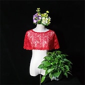 Недорогие накидка шаль-Обертывания матери Элегантный стиль Защита от солнца С короткими рукавами Кружева Свадебные накидки С Кружева Назначение Официальные Лето