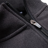economico Felpa Tattica-Per uomo Maglia Felpa con cappuccio Felpa con cappuccio in pile Felpa con zip corta Felpa con cappuccio tattica Nero Grigio scuro Con Cappuccio Semplice Cerniera Sport &amp; Outdoor Casuale Quotidiano