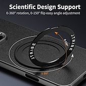 Χαμηλού Κόστους iPhone Θήκες-τηλέφωνο tok Για iPhone 17 Pro Max 17 Air 16 Pro Max Plus 16 Πίσω Κάλυμμα με βάση στήριξης Ανθεκτική σε πτώσεις Ρετρό TPU PU δέρμα