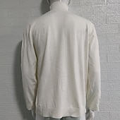 preiswerte Herrenpullover-Herren Pullover Strickpullover Gerippt Stricken Normale Oberteile Gestrickt Einfach Rollkragen Mode Basic Urlaub Alltagskleidung Bekleidung Herbst Winter Beige S M L