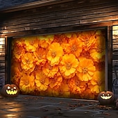 abordables Bannières de Garage et de Porte-tapisserie Couverture de porte de garage Grande suspension Souci Punk gothique sombre Soirée Outdoor Arrière-plans de prise de vue Porte d'Entrée Décoration d'intérieur