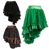 halpa Pohjat-Retro / vintage Punk &amp; goottilainen Steampunk Hameet Gootti tyttö Rimpsu Naamiaispuku Naisten Fantasia Steampunk Naamiaiset Rento / arki Aikuiset Hame