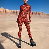 billige Printing-Mønstrede Zentai-drakter Cosplay kostyme Kroppsdrakt Printer Karnevalskostyme heldekkende drakter Herre Dame Gutt Sexy kostyme Halloween Kostyme til Ytelse Fest Maskerade Barne Voksne