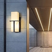 billige utendørs vegglamper-utendørs LED-vegglampe linjedesign vanntett belysning innendørs marmorvegglampe moderne soverom varmt hvitt lys 1 stk