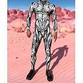 abordables Impresión-Trajes Zentai estampados Traje de cosplay Body Estampado Disfraz de carnaval Traje de Cuerpo Completo Hombre Mujer Disfraz Sexy Víspera de Todos los Santos Traje para Rendimiento Fiesta Mascarada