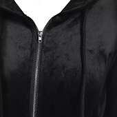 cheap Dresses-Punk &amp; Gothic Dress Hoodie Little Devil Horn Velvet Zip-Up Fancy Dress Women's Halloween Carnival Performance Party Adults' Dress Fall Winter