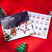 cheap Advent Calendar-Christmas Advent Calendar Bracelets 2025 for Girls, 24 Days DIY Jewelry Making Kit with 22 Charm Beads and 2 Adjustable Bracelets, Xmas Countdown Gift for Kids Teens Women