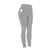 economico Pantaloni skinny da donna-Per donna Pantaloni Eleganti Pantaloncini anti sfregamento Streetwear Casual Lunghezza intera Vita Alta Semplice Tasca Elastico in vita Taglio alto Confortevole Streetwear Ferie Abbigliamento