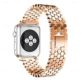 cheap Apple Watch Bands-Compatible with Apple Watch band 38mm 40mm 41mm 42mm Women Luxury Women Men Alloy Strap Replacement Wristband for iwatch Series 9 8 7 6 5 4 SE