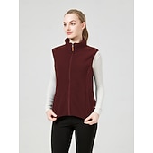 preiswerte Fleece &amp; 3 in 1 Jacken-Damen Wanderweste Fleeceweste Thermojacke Winter Draussen Anatomisches Design Frontreißverschluss Dicht Warm Oberteil Einfacher Schieber Vollreißverschluss Camping / Wandern / Höhlenforschung Reisen