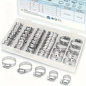 economico arti, mestieri e cucito-20 morsetti per tubi a vite senza fine in acciaio inossidabile – regolabili da 1/4&quot; a 1-1/8&quot; (6-29 mm), fascette metalliche resistenti per tubi flessibili del radiatore, tubi e linee del carburante