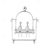 tanie Posągi-Stalowa rzeźba równoważąca, zabawka do balansowania, sztuka kinetyczna, zabawka do balansowania, nauka dekompresyjna, psychologia, dekoracja biura domowego, zabawka na biurko