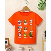 baratos Animais 3D da Menina-Camiseta engraçada com estampa de Brainrot italiana para meninas - camiseta leve e elástica com tecido elástico leve para crianças de 4 a 12 anos, casual para o dia a dia &amp;roupa de festa de