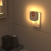 economico Luci notturne plug-in-1 pz 68mm luce di rilevamento umano rbg luce d&#039;atmosfera colorata regolabile dimmerabile luce notturna a led a colori luce da letto spina ue/us