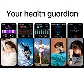 baratos Smartwatch-iMosi TK50 Relógio inteligente 1.72 polegada Relógio inteligente Bluetooth Monitoramento de temperatura Podômetro Aviso de Chamada Compatível com Android iOS Feminino Masculino Chamadas com Mão Livre