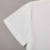 olcso Alkalmi Henley póló-Férfi Henley ing Tee Top Sima V-alakú Utca Vakáció Rövid ujjú Ruházat Divat Dizájn Alap