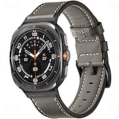 olcso Samsung óraszíjak-Óraszíj mert Samsung Galaxy 8. óra 40/44 mm 8. óra klasszikus 46 mm Műbőr Csere Szíj Állítható Rozsdamentes acél csat Bőr Link Karszalag