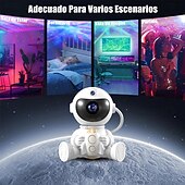 お買い得  クリスマスのあかり-宇宙飛行士の銀河スタープロジェクターナイトライト、Bluetoothリモコン/タイマー付き、360度調節可能な星雲星空ライト、お子様へのプレゼントに最適