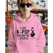 billiga Pojkens 3D Sporter &amp; Spel-K-pop-huvtröja med grafisk design för pojkar - långärmad, avslappnad tröja med livfullt animetryck för höst/vinter, perfekt för vardagskläder eller speciella tillfällen.