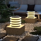 economico Lampioni-Lampada da esterno a LED, lampada da terra impermeabile, per cortile, portico, patio, esterno, terrazza, garage, cortile, lanterna da terra esterna