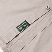abordables Tapas-Hombre camisa cargo Camisa para senderismo Manga Larga Cuello Vuelto Camiseta Al aire libre Transpirable Primavera Otoño Algodón Negro Verde Ejército Caqui Caza Rutina de ejercicio Viaje