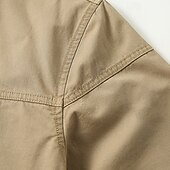 abordables Tapas-Hombre camisa cargo Camisa para senderismo Camisa impermeable Manga Larga Cuello Vuelto Camiseta Al aire libre Transpirable Algodón Negro Verde Ejército Caqui Caza Rutina de ejercicio Viaje