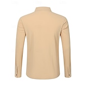 economico Camicie di lino-Per uomo Camicia Camicia di lino Camicia casual Camicia con Bottoni Camicia di cotone Semplice Vacanza Camicia hawaiana Nero Bianco Giallo Blu marino Manica Lunga Bavero Primavera Autunno