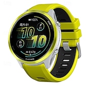 billige Garmin klokkebånd-Klokkerem til Garmin Forerunner 570 47 mm/265 (musikk)/255 (musikk)/Venu 3/Vivoactive 4 Marq Descent Quatix 22 mm silikonrem i rustfritt stål, tofarget