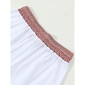 baratos Feriado-Homens Calças de linho Calças Calça verão Calças largas Calça Boho Com Cordão Patchwork Cintura elástica Tecido Conforto Respirável Comprimento total Ao ar livre Casual Diário Moda Estilo Clássico