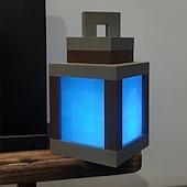 baratos Luzes decorativas-Lanterna noturna - Luz noturna LED de parede de 16 cores com interruptor de toque &amp;Lâmpada noturna recarregável com controle remoto, luminária de mesa montável, luminária de mesa para cosplay,