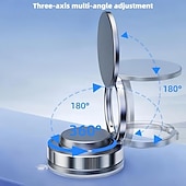 Недорогие Товары для дома-Регулируемый на 360 градусов вакуумный магнитный держатель для телефона, складное крепление на присоске, без помощи рук, держатели для сотовых телефонов Magsafe для вашего автомобиля/спортзала/зеркала