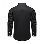abordables Tapas-Hombre camisa cargo Camisa para senderismo Manga Larga Cuello Vuelto Camiseta Al aire libre Transpirable Primavera Otoño Algodón Negro Verde Ejército Caqui Caza Rutina de ejercicio Viaje