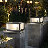 economico Lampioni-Lampada da esterno a LED, lampada da terra impermeabile, per cortile, portico, patio, esterno, terrazza, garage, cortile, lanterna da terra esterna