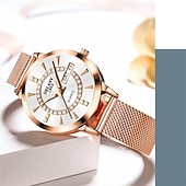 cheap Quartz Watches-The New Ladies&#039; Alloy Mesh Strap Fashion Watch With Ipx7 Water Resistance Dual Calendar Luminous Casual Quartz Watch Light Luxury And Versatile Elegant Ladies&#039; Wristwatch