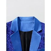 ieftine Topuri-Discotecă Anii 1980 Geacă Blazer cu guler de rever Normal Disc Paiete Costume de fancy Bărbați Halloween Mascaradă Club Parada Mândriei Luna Mândriei Adulți Geacă Toamna iarna