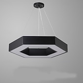 olcso Függőfények-modern led függeszték, szabályozható fényerejű, modern csillár, állítható 1 hatszögletű függeszték nappaliba, étkezőbe, konyhába