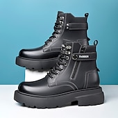 abordables Bottes de travail-Bottines décontractées marron clair pour homme avec fermeture éclair – bottes tendance en similicuir pour les aventures en plein air et les tenues décontractées